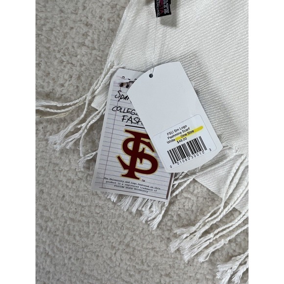 Collegiate‎ Fashionista  Florida State Seminoles Women's White Pashmina Scarf - Picture 5 of 9